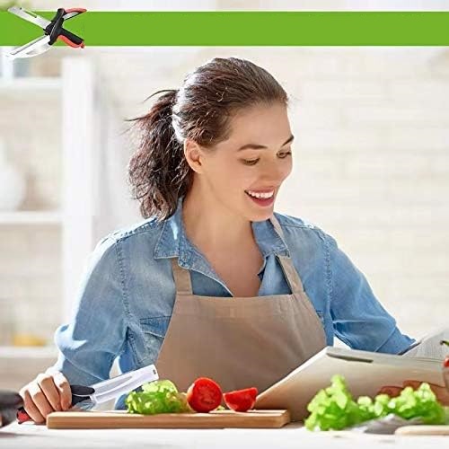 Miniatura 3 de Cuchillo Tijeras Cortador Alimentos 6En1